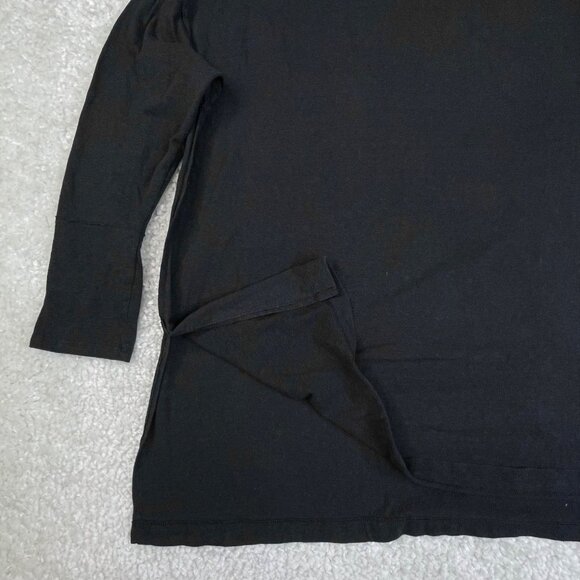 Free People We The Free Bella Vista Tunic Top Black Oversized - Picture 10 of 14